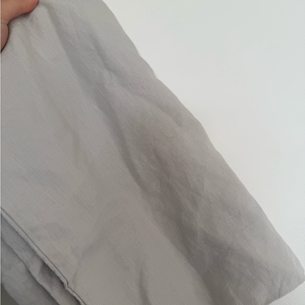 Light Gray Linen Fabric sheet set